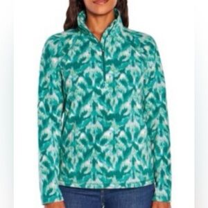 Eddie Bauer Quest Fleece 1/4-zip pullover Turquoise lightweight gorpcore NWT XS